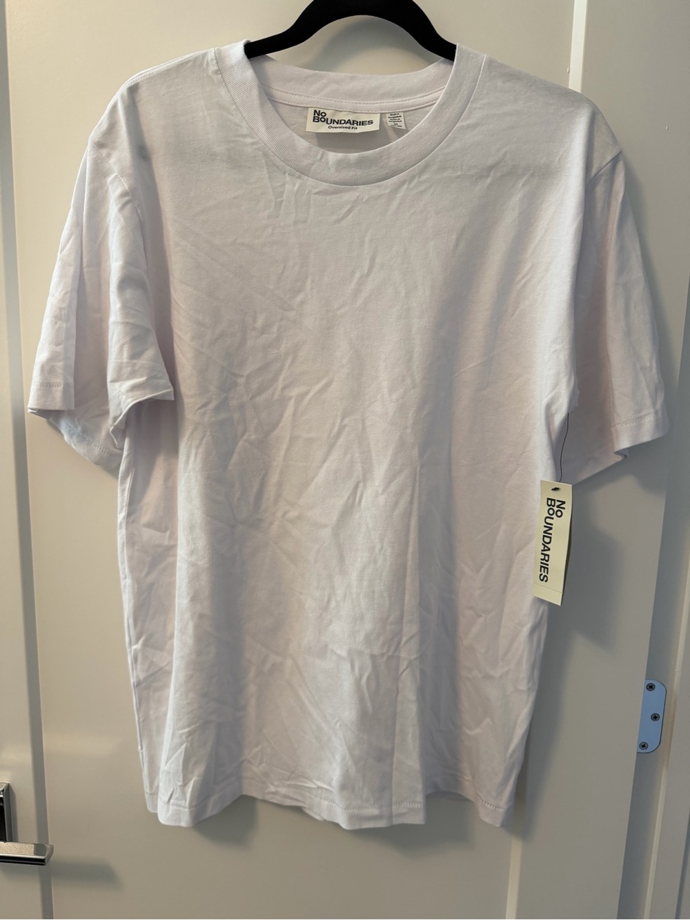 No Boundaries Men's White Crew Neck T-Shirt Oversized XS
